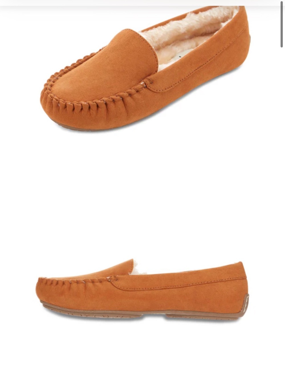 Womens Lilly Moccasins Faux Suede Slippers 9 - Picture 3 of 6